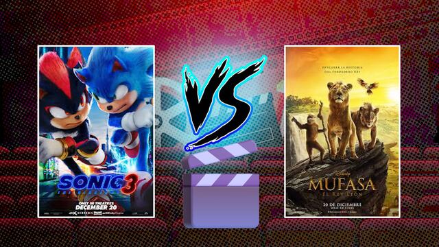 Sonic 3 vs Mufasa: El Rey León
