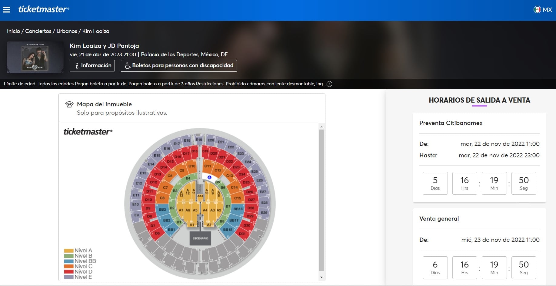 Boletos para JD Pantoja y Kimberly Loaiza