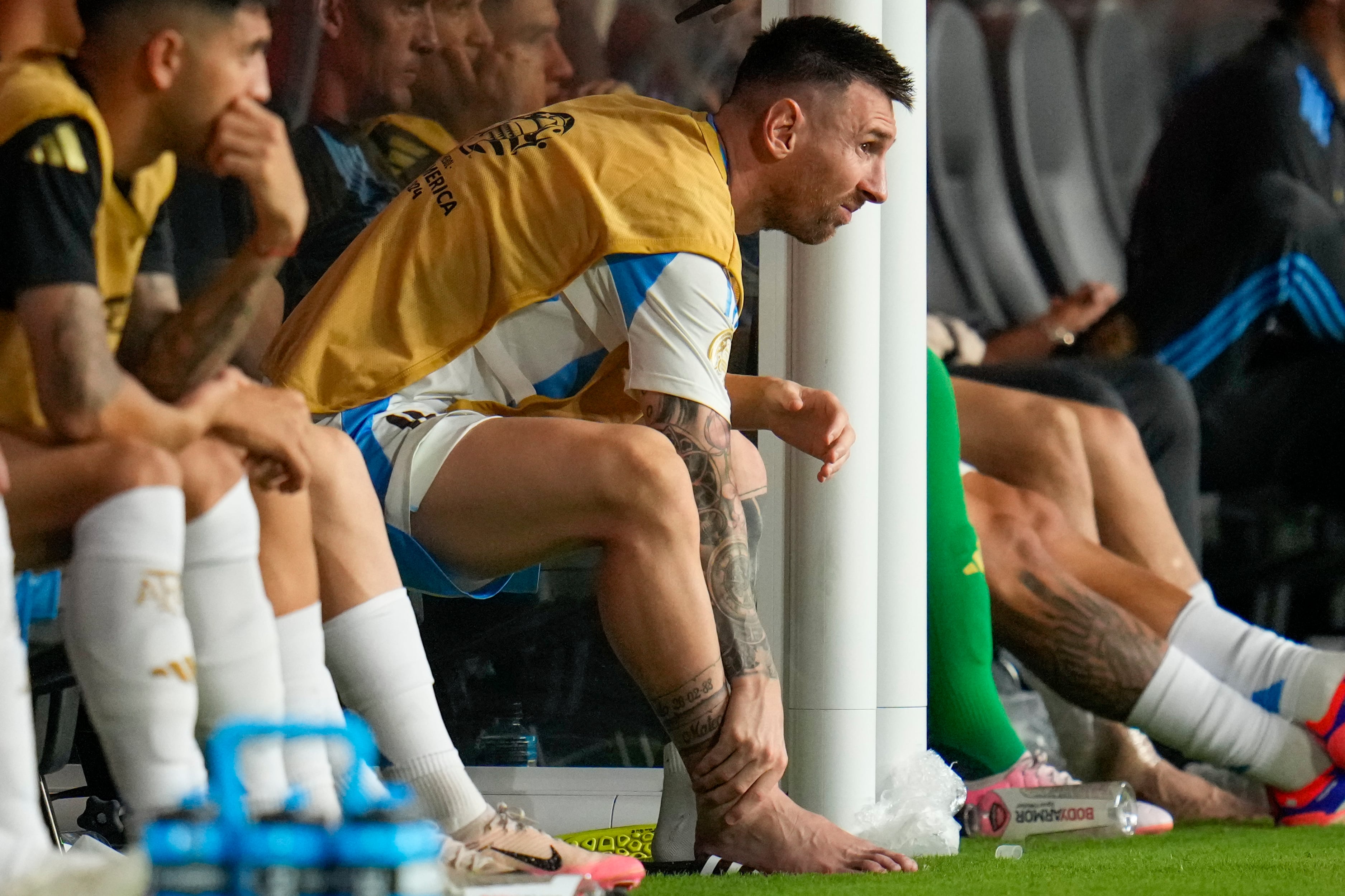 La impresionante imagen del tobillo de Lionel Messi que le dará la vuelta al mundo.