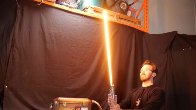 Sable láser de Star Wars casero