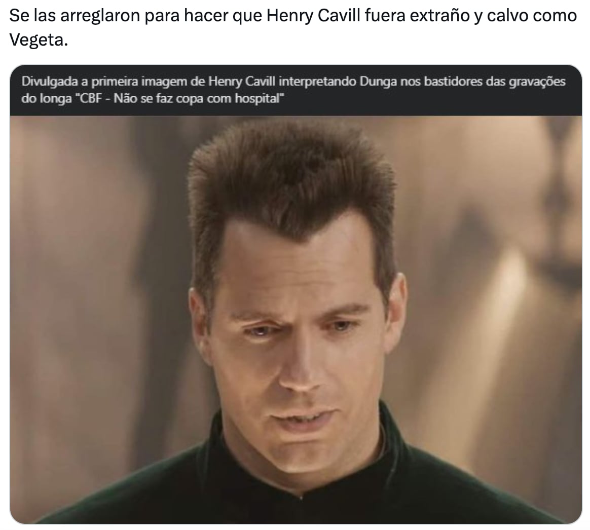 Memes de Henry Cavill como Vegeta