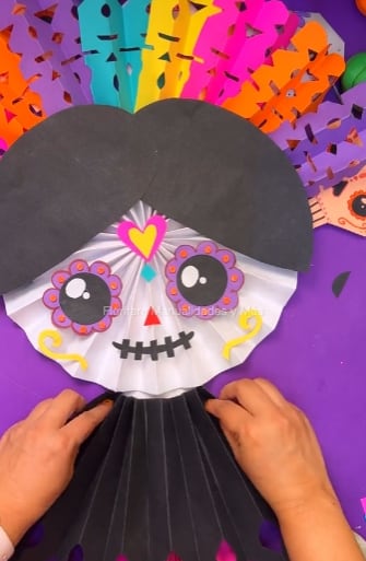 Muñeca Lele catrina de papel