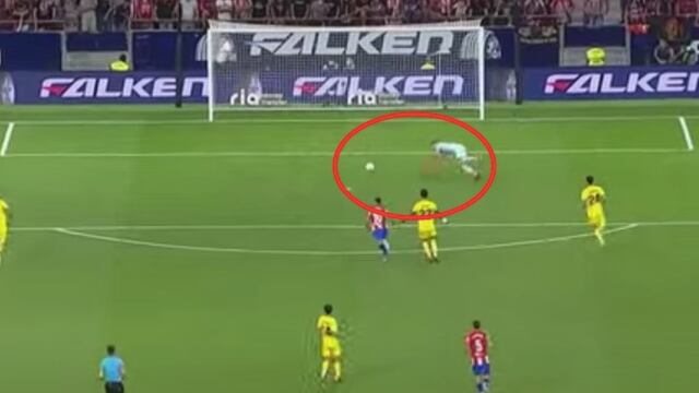 El ridículo autogol que se vio en el Atlético de Madrid vs Villarreal
