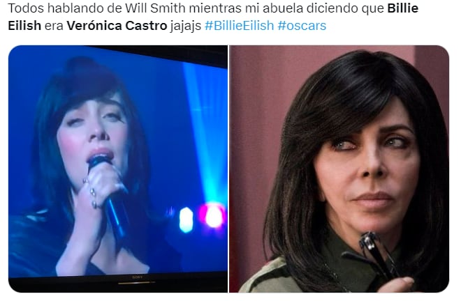 Verónica Castro y Billie Eilish