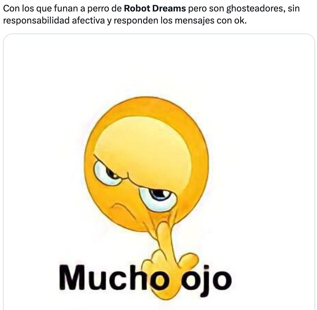 Perro Robot Dreams funado