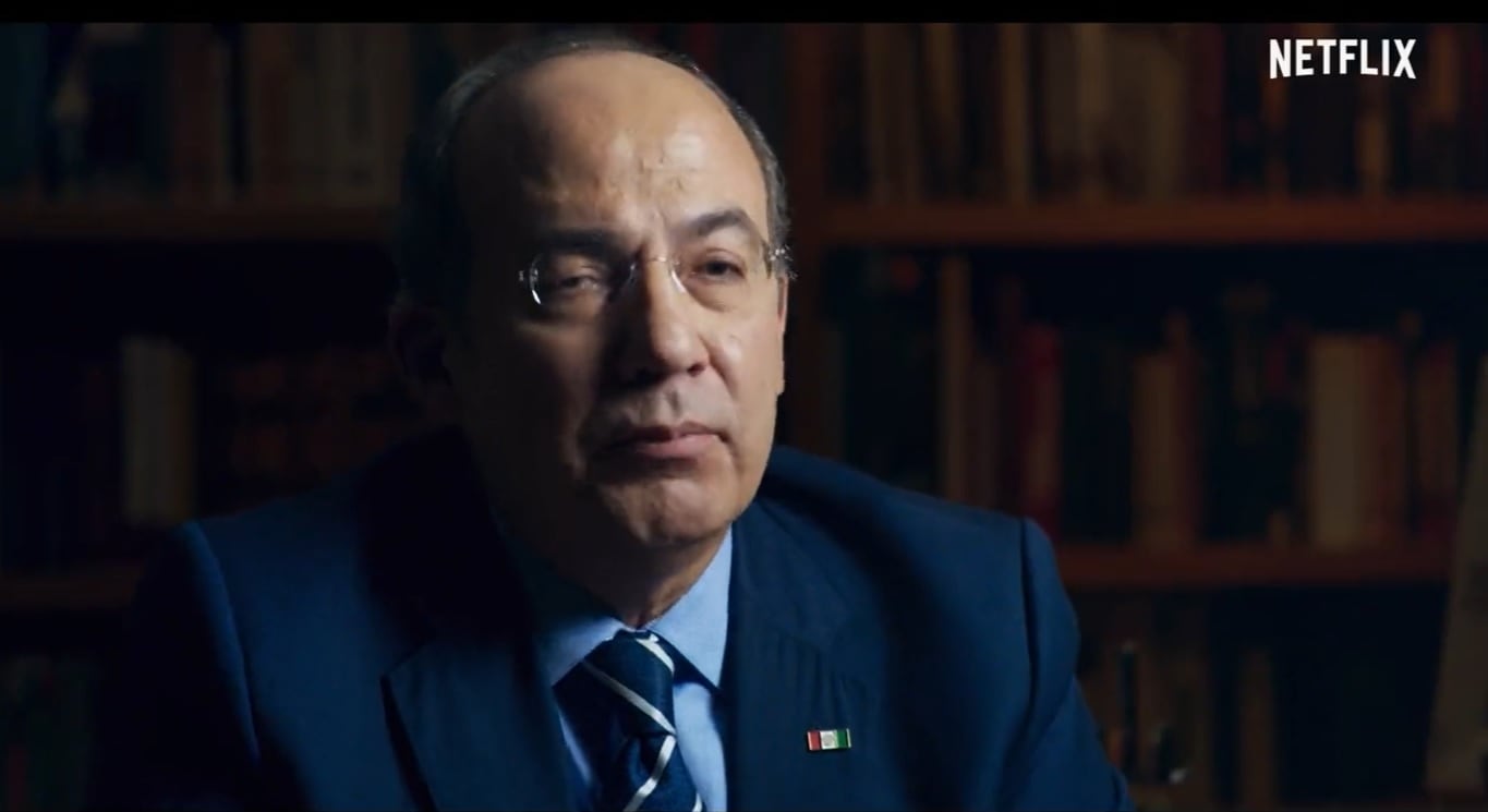 Felipe Calderón en "El caso Cassez-Vallarta: una novela criminal”