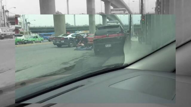 VIDEO: Persiguen y detienen policías de San Pedro a 2 en Monterrey