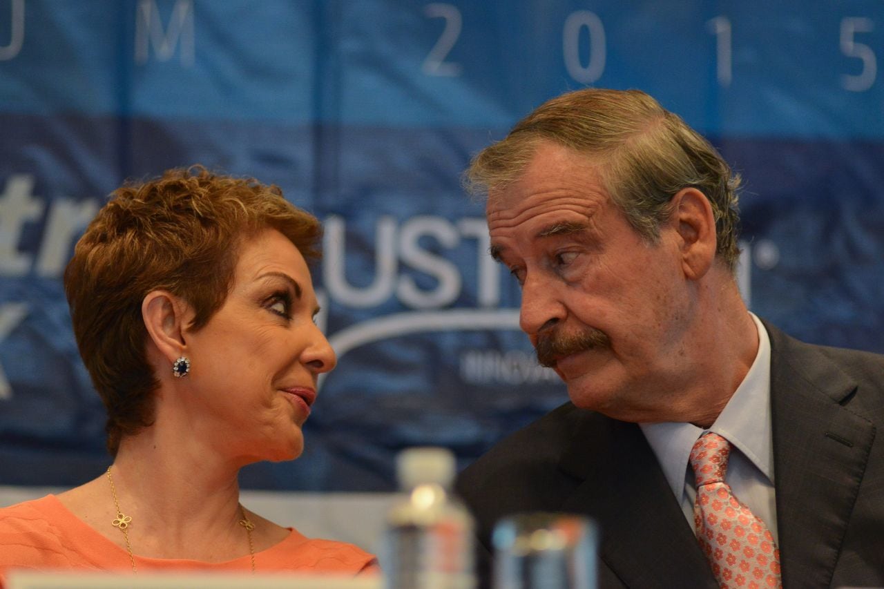 Marta Sahagún y Vicente Fox