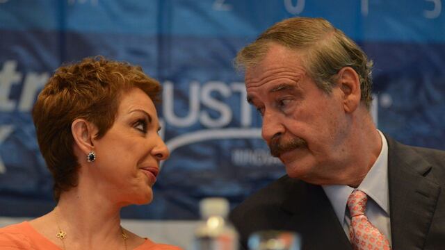 Marta Sahagún y Vicente Fox