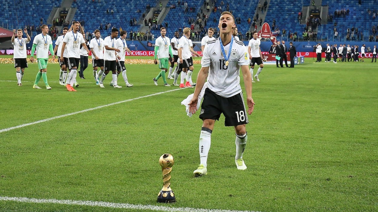 Kimmich celebra la obtención de la Confederaciones.