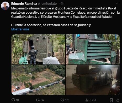 Rescatan a 8 migrantes en Chiapas.