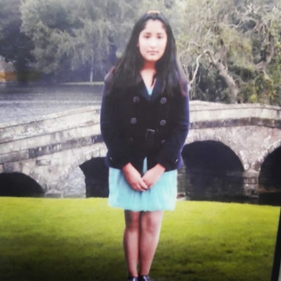 Fátima Quintana tenía 12 años de edad.