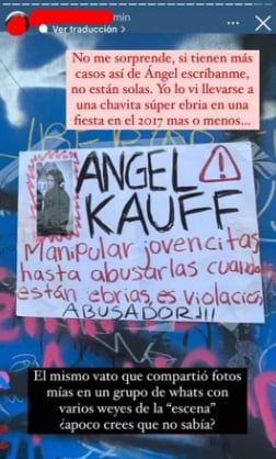 Denuncia contra Ángel Kauff