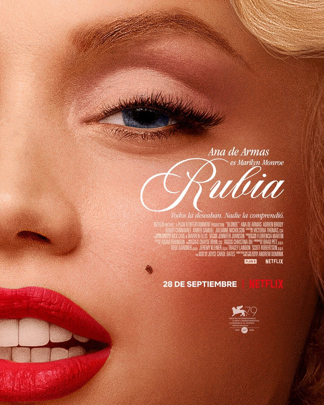 Ana de Armas como Marilyn Monroe en 'Blonde'