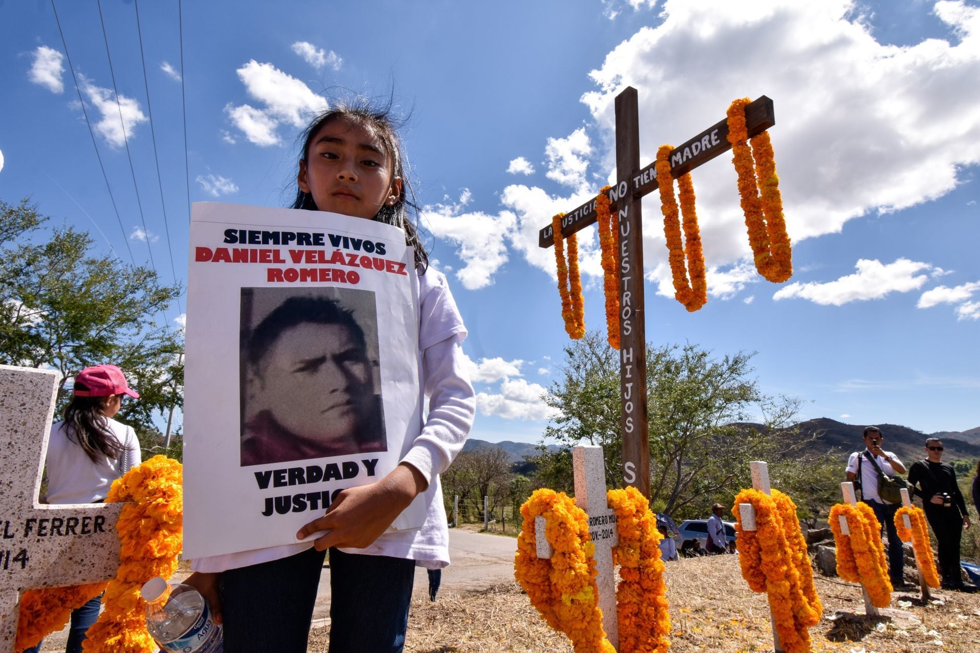 Protesta por desaparecidos en Guerrero.