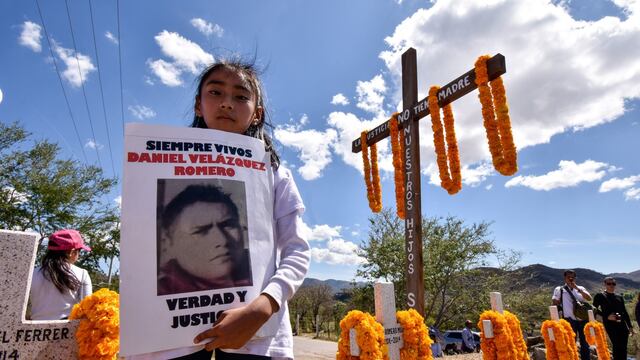Protesta por desaparecidos en Guerrero.