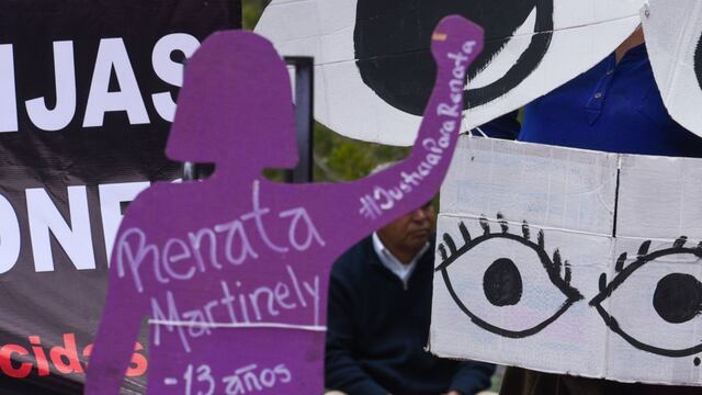 Protesta por justicia para Renata Martinely