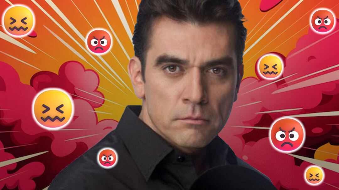 Jorge Salinas sigue bien enojado por el chisme que lo pintó de infiel; su cara no miente