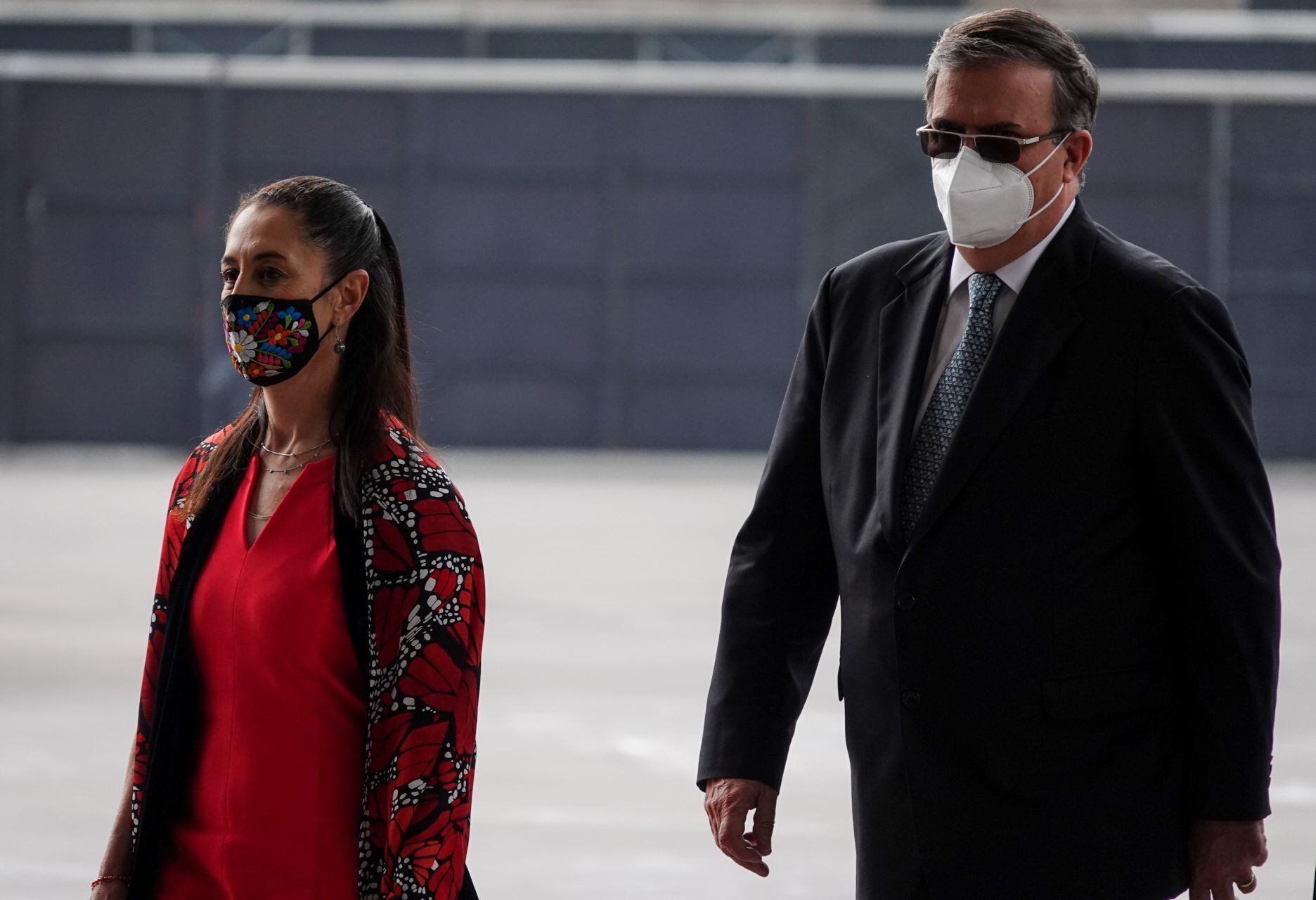 Claudia Sheinbaum  y Marcelo Ebrard-