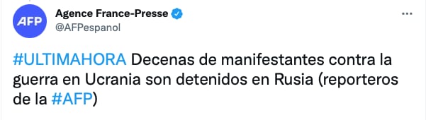 Tuit de AFP