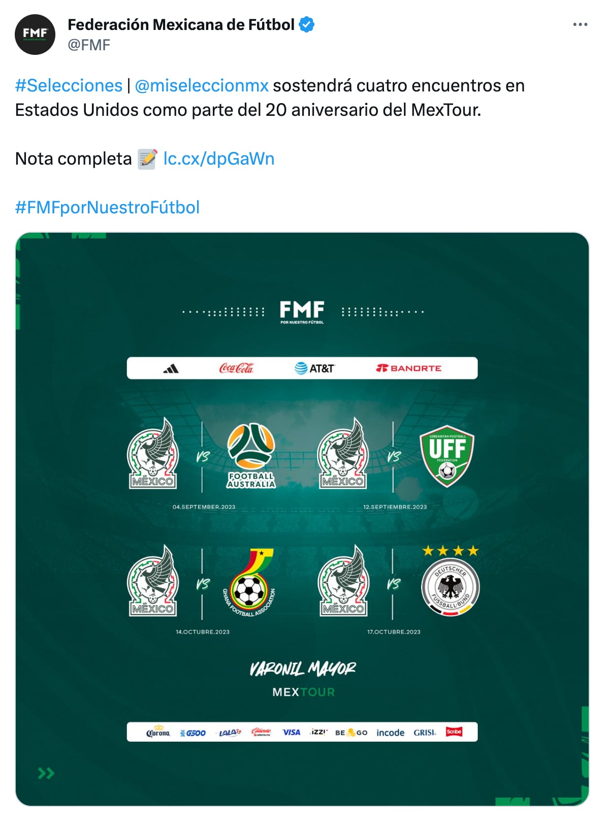 Rivales Selección Mexicana