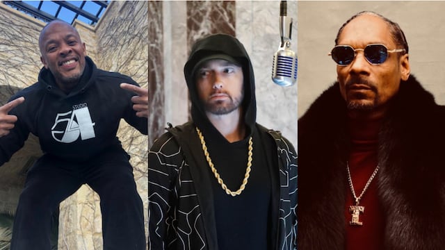 Dr. Dre, Eminem y Snoop Dogg