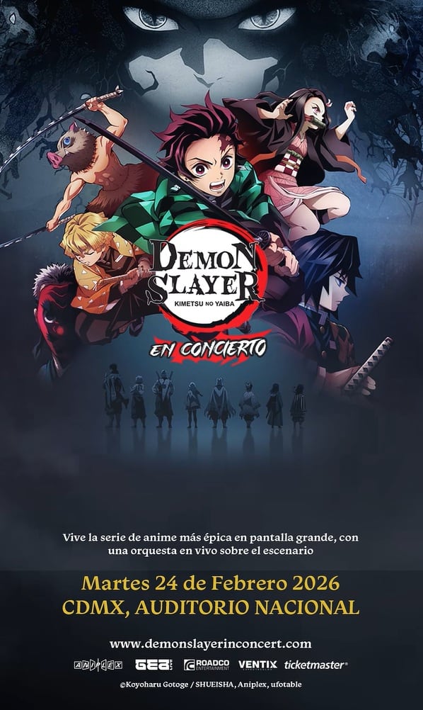 Concierto de Demon Slayer en el Auditorio Nacional 2026