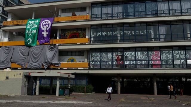Protesta en la UNAM.