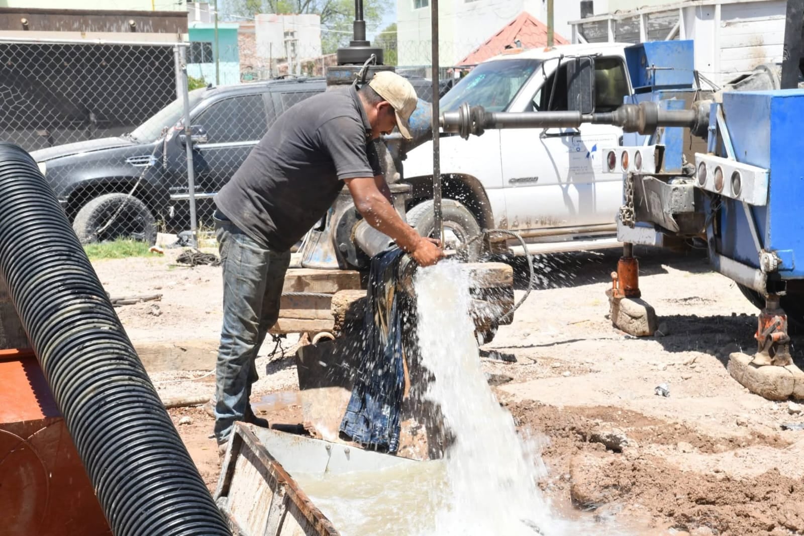 Pozos y líneas de conducción fortalecen el abasto de agua en SLP