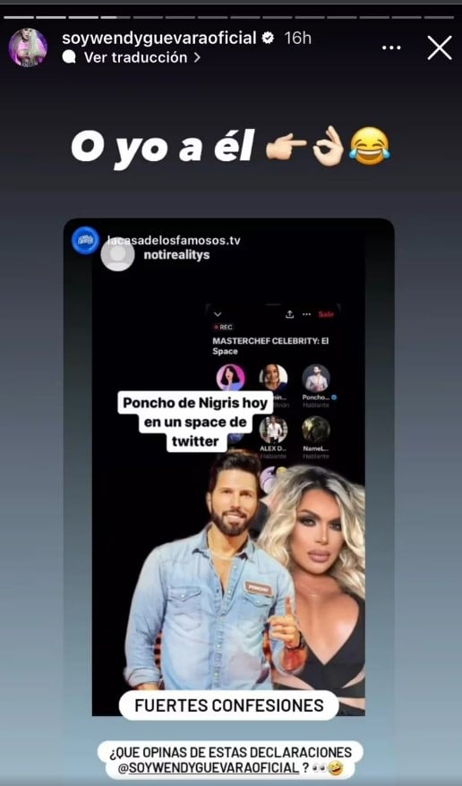 Wendy Guevara y Poncho de Nigris