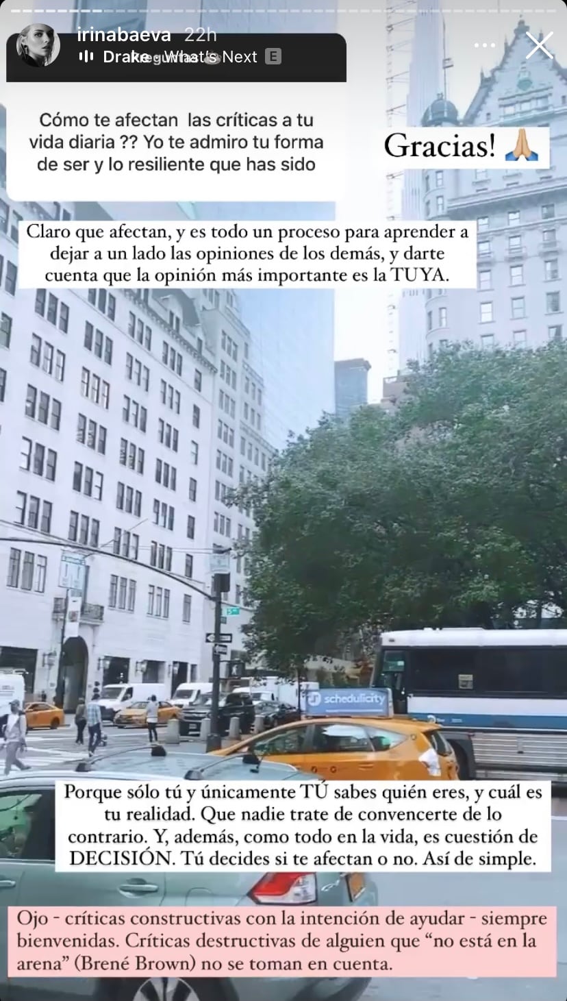 Irina Baeva vía Instagram