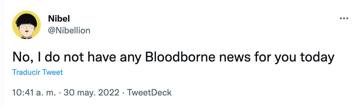 Noticia falsa Bloodborne