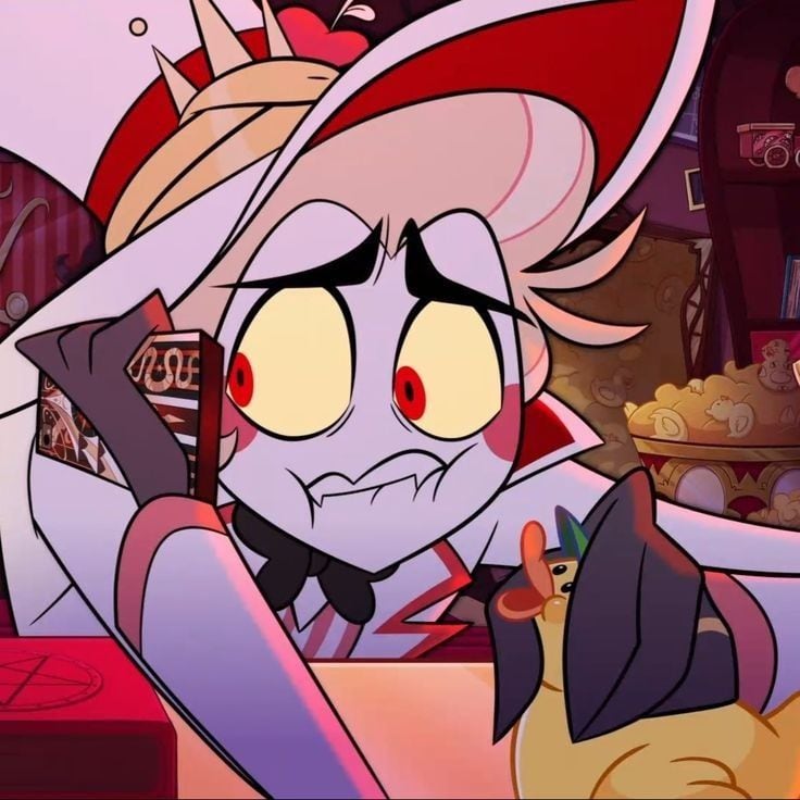 Fondo de pantalla de Lucifer Morningstar de Hazbin Hotel