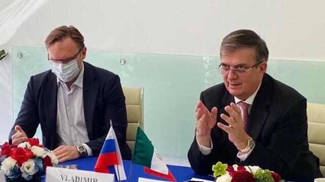 Marcelo Ebrard en Rusia