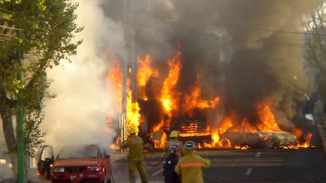 Explota pipa de gas en Querétaro
