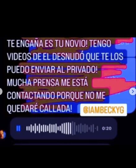 Revelan supuestas pruebas de la infidelidad de Sebastian Lletget, novio Becky G