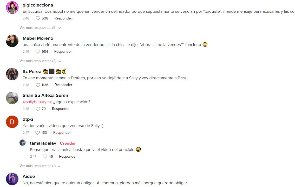 Reacciones a las denuncias por malos tratos en Sally Beauty