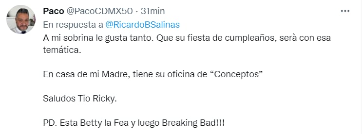 Usuarios responde a Ricardo Salinas Pliego; le expresaron que hicieron una fiesta con temática de "Betty, la Fea"