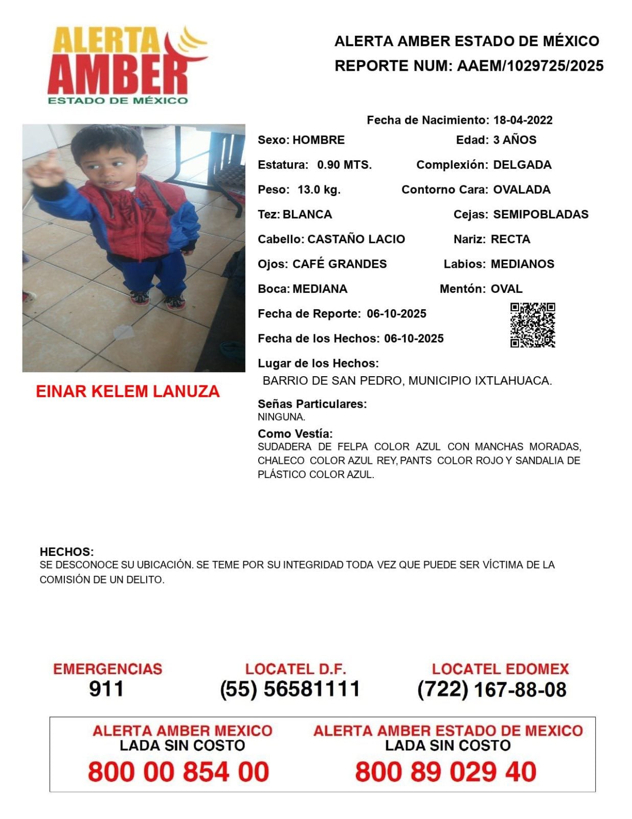menores en Ixtlahuaca, Edomex