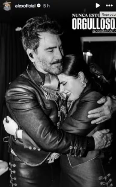 Alejandro Fernández muestra su apoyo a su hija, Camila Fernández