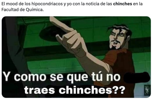 Plaga de chinches de la UNAM en CDMX desata los memes ansiosos de usuarios