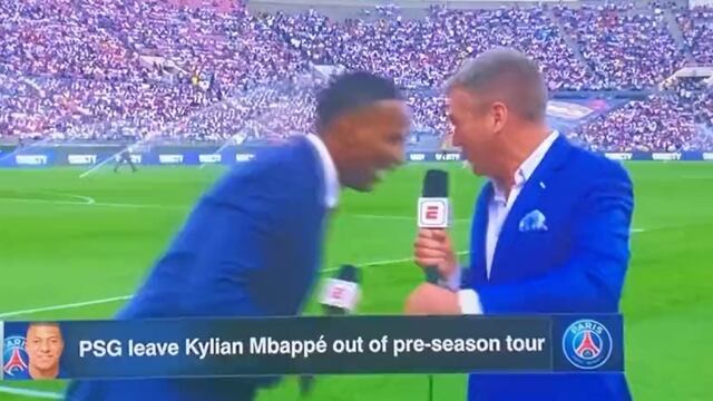 El comentarista y ex futbolista, Shaka Hislop, se desplomó en plena transmisión previo al partido entre el Real Madrid y el AC Milan.