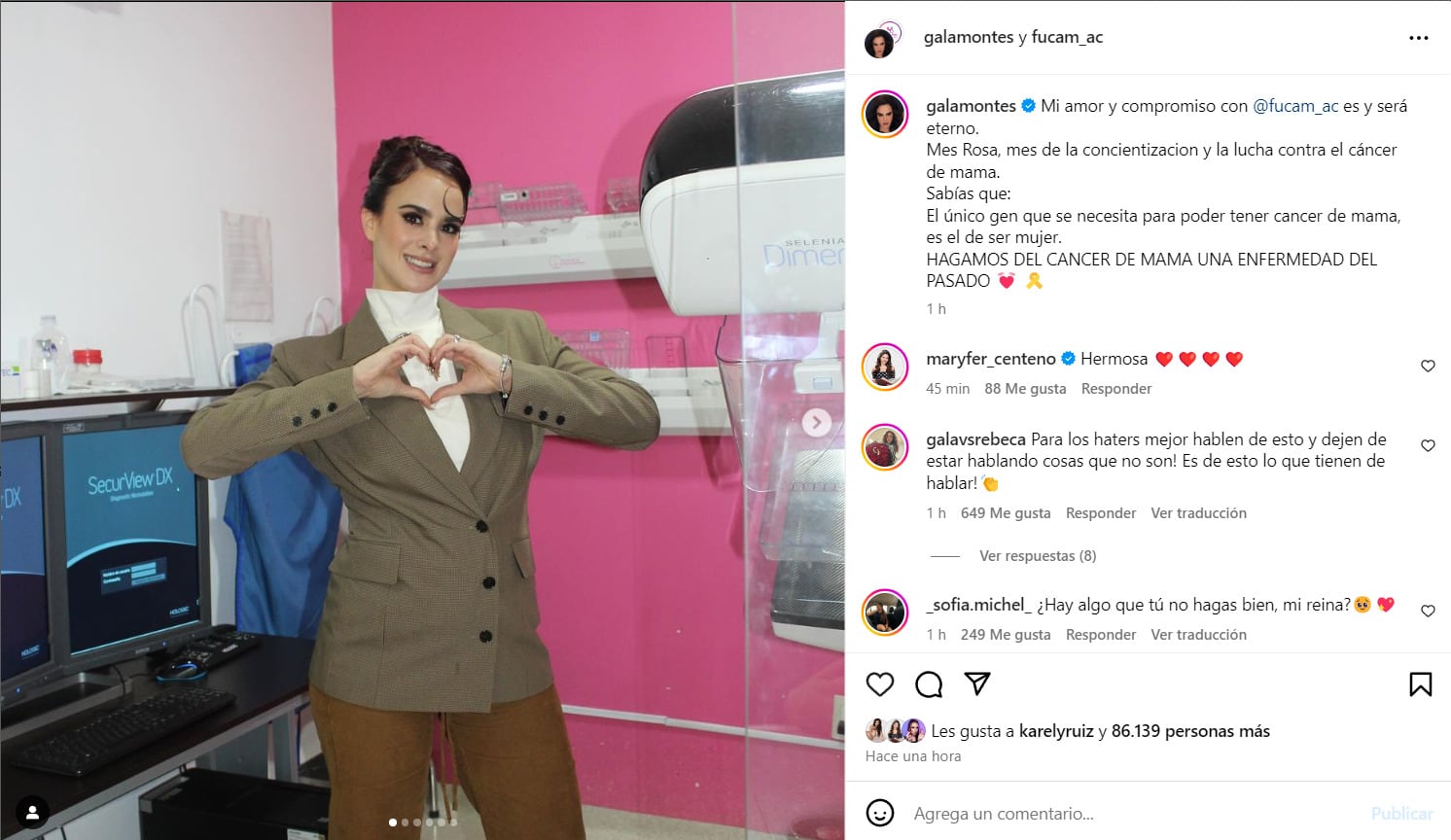Gala Montes visita FUCAM