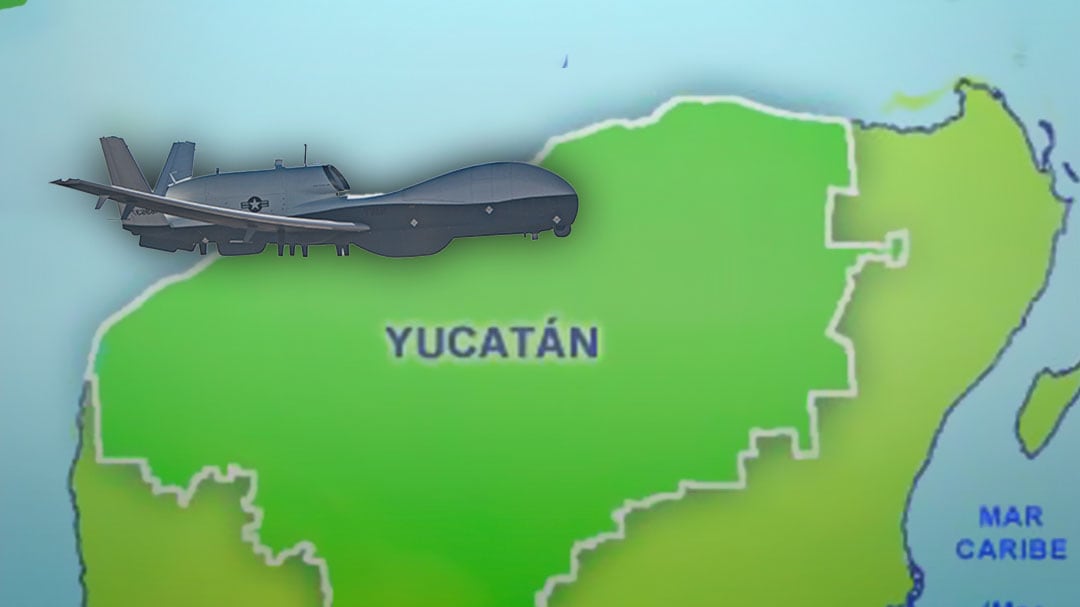 Avión militar de Estados Unidos sobrevoló en Yucatán y Campeche