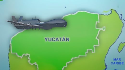 Avión militar de Estados Unidos sobrevoló en Yucatán y Campeche