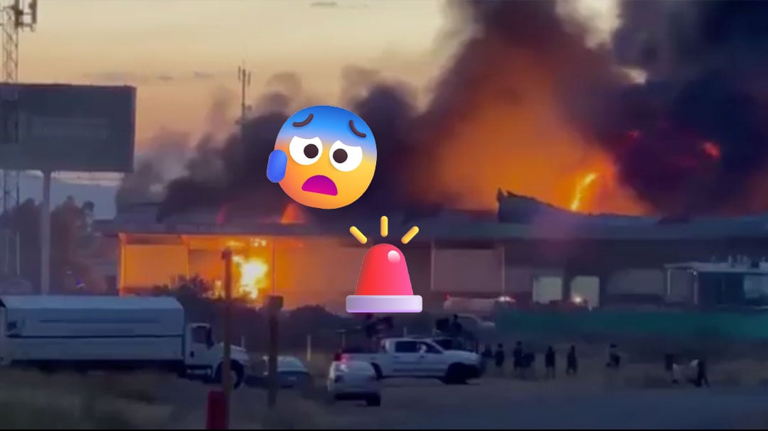 Incendio consume bodegas de Segalmex en Zacatecas; fuego fuera de control