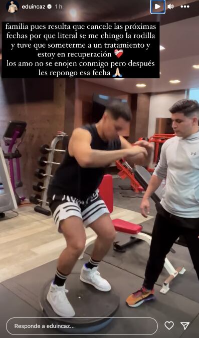 Eduin Caz se lastima la rodilla