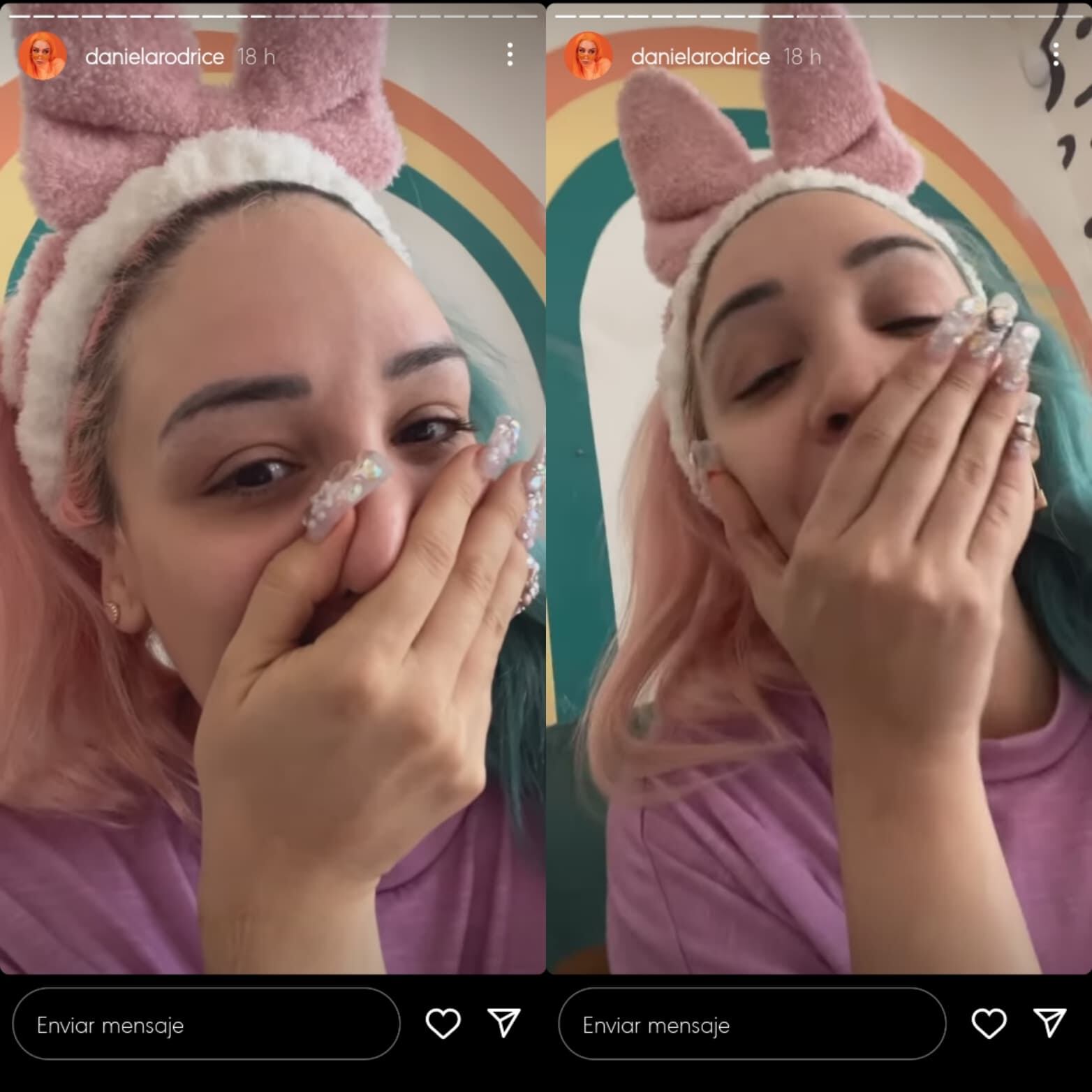 Daniela Rodrice se emociona por su cama post lipo.