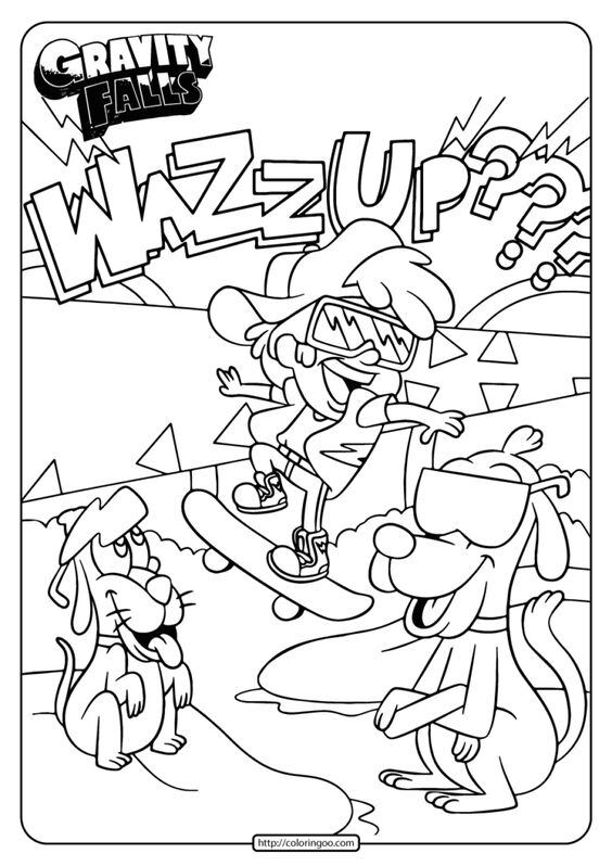 Dibujos de Gravity Falls para colorear