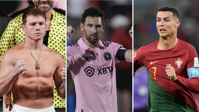 Canelo, Messi y Cristiano Ronaldo